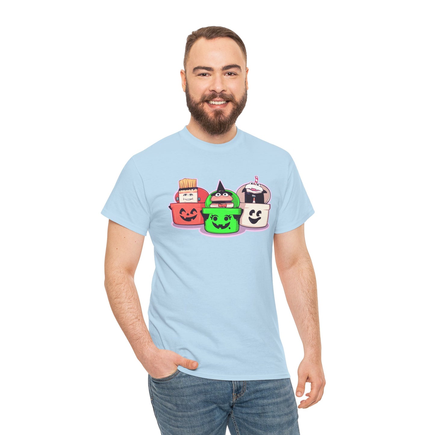 Spooky Fast Food Unisex Heavy Cotton Tee