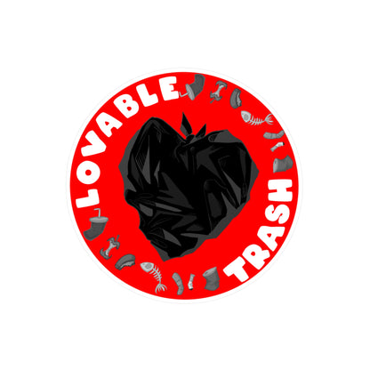 Loveable Trash Kiss-Cut Vinyl Decal