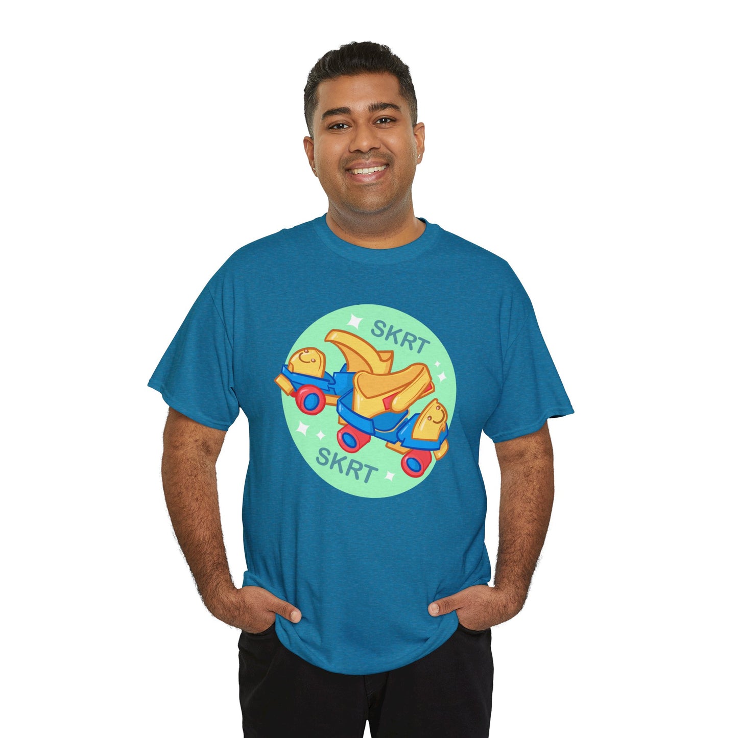 Roller Skates Unisex Heavy Cotton Tee