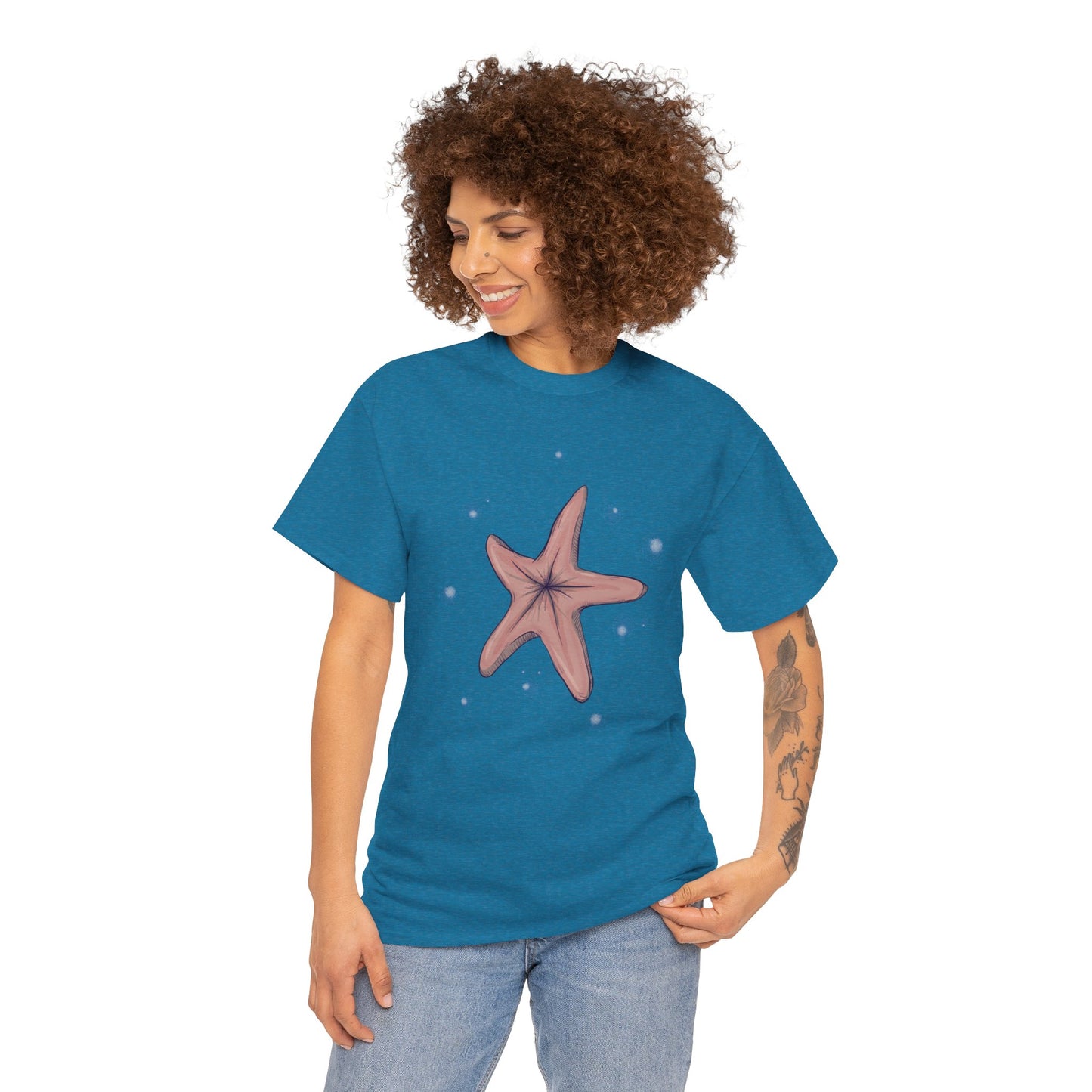 Chocolate Starfish Unisex Heavy Cotton Tee
