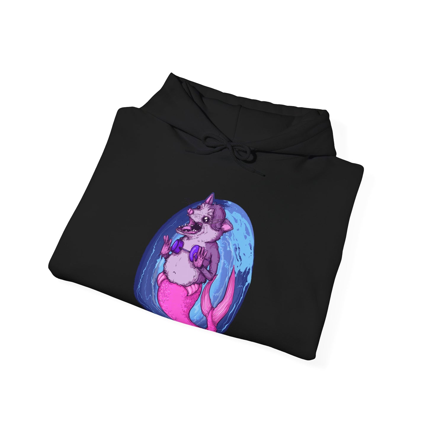 Mermaid Opossum Unisex Heavy Blend Hooded Sweatshirt