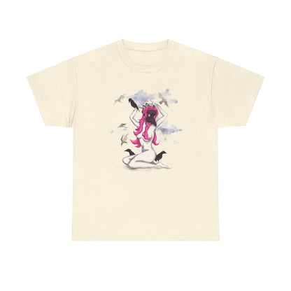 Plague Doctor Pinup Unisex Heavy Cotton Tee