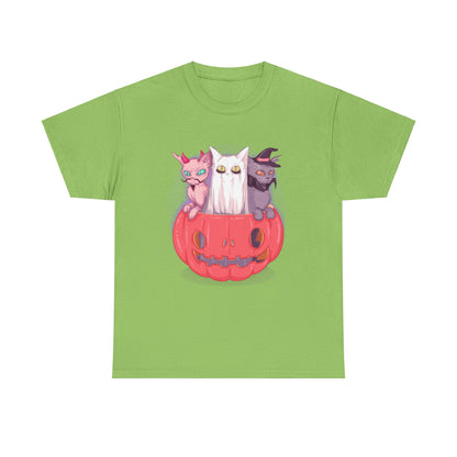 Meow-lloween Unisex Heavy Cotton Tee