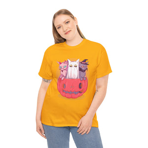 Meow-lloween Unisex Heavy Cotton Tee