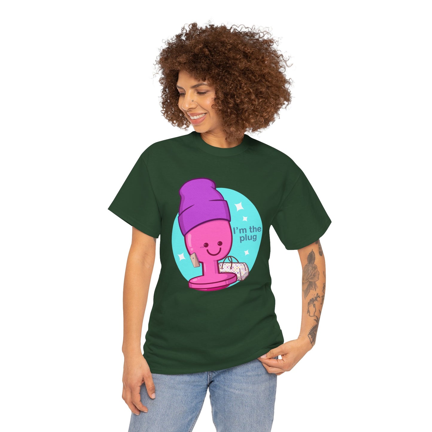 I'm The Plug Unisex Heavy Cotton Tee