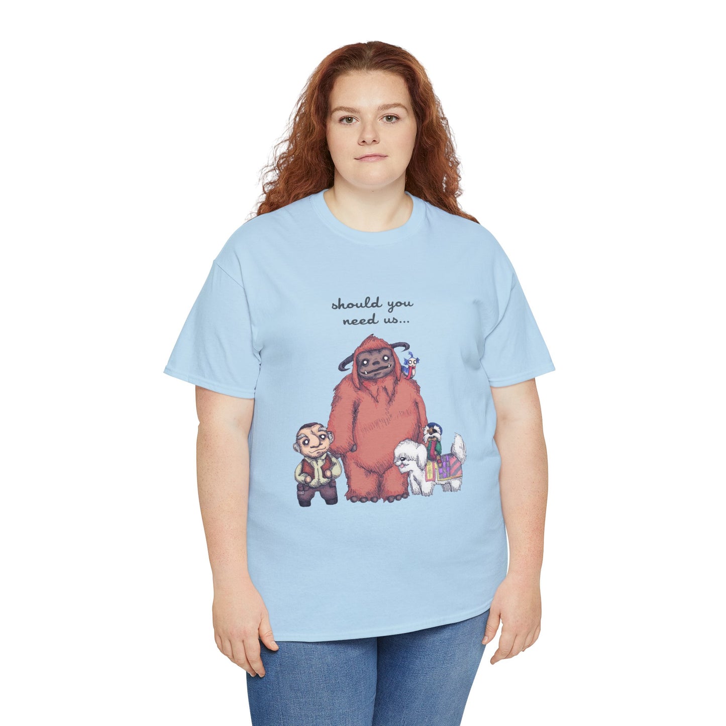 Should You Need Us Unisex Heavy Cotton Tee