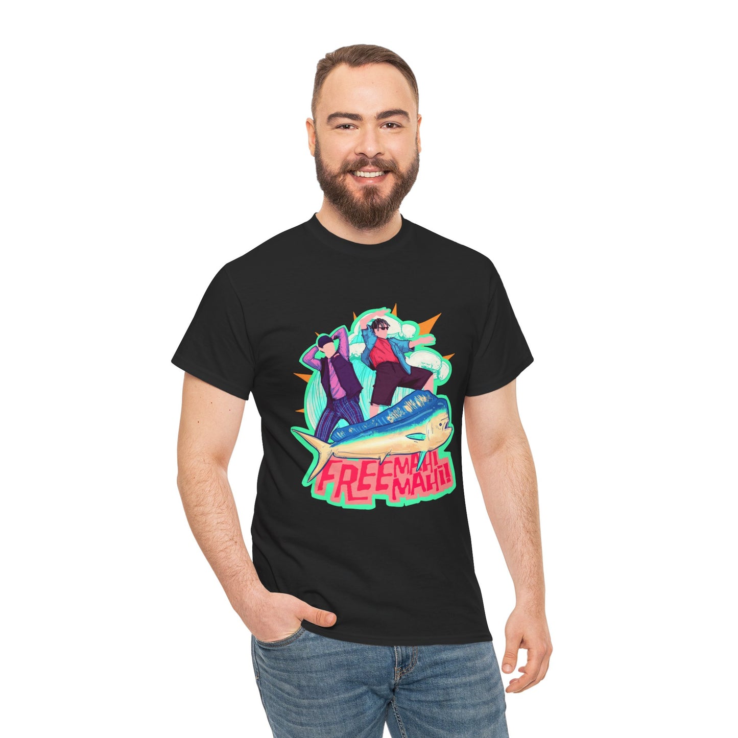 Free Mahi Mahi Unisex Heavy Cotton Tee