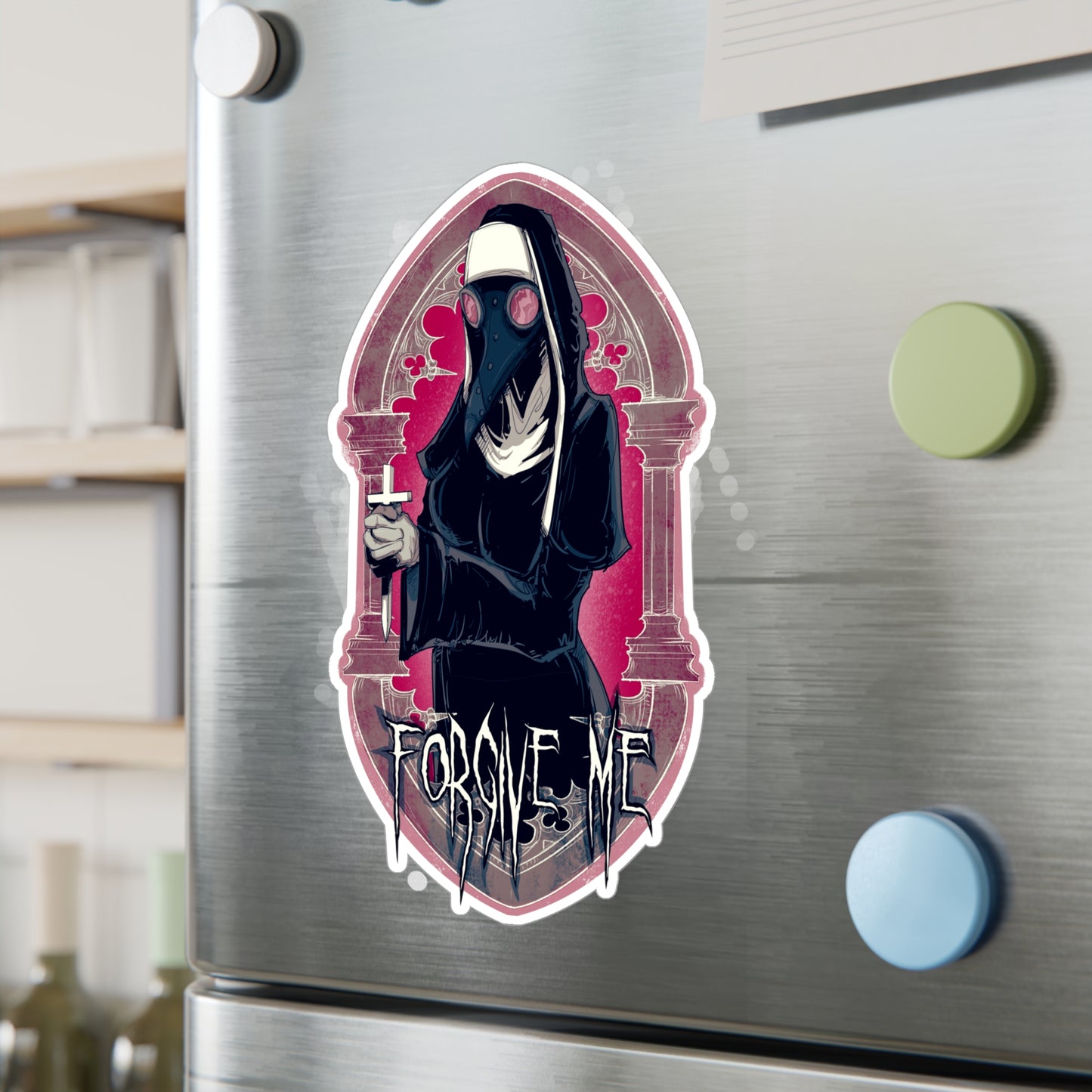 Forgive Me Kiss-Cut Vinyl Decal