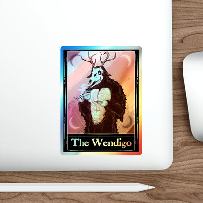 The Wendigo Tarot Holographic Die-cut Stickers