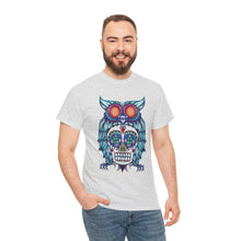 Sugar Skull Owl Unisex Heavy Cotton Tee