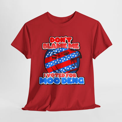 I Voted For Moo Deng Unisex Heavy Cotton Tee