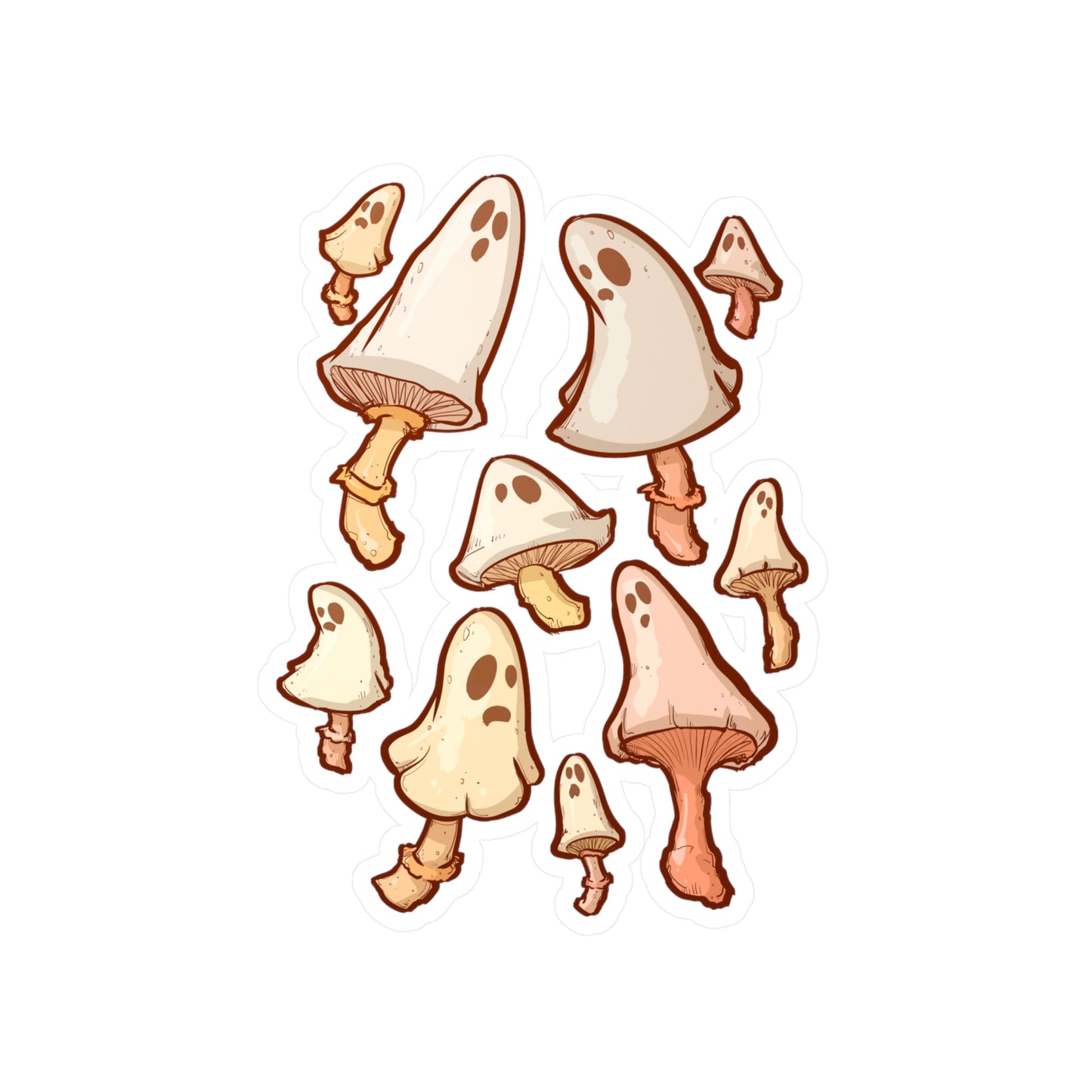 Spooky Mushrooms Kiss-Cut Vinyl Decal