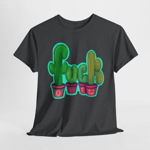 Rude Succulents Unisex Heavy Cotton Tee