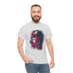 Red Riding Hood & The Wolf Unisex Heavy Cotton Tee