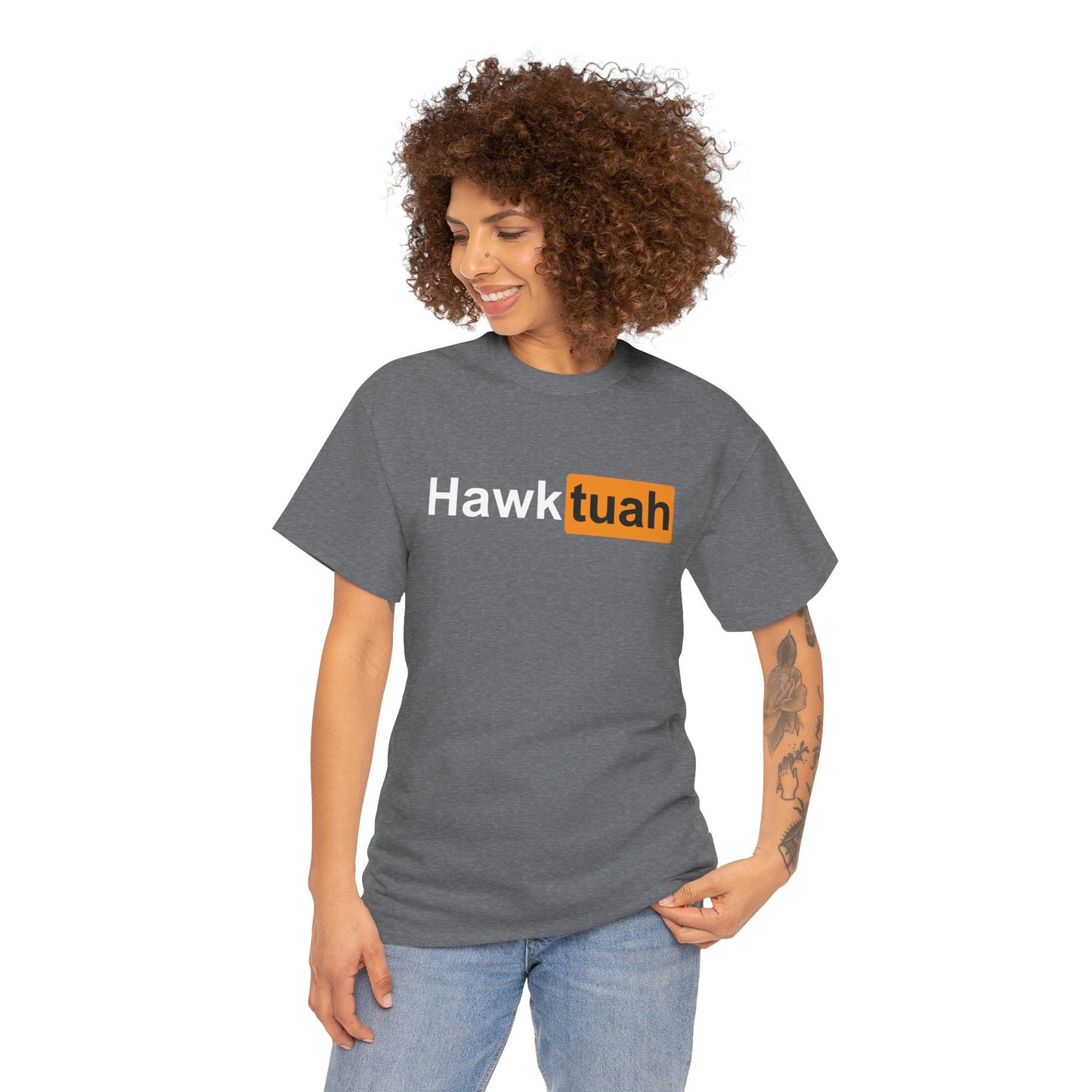 Hawk Tuah Unisex Heavy Cotton Tee