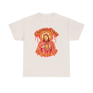 Cheesus Crust Unisex Heavy Cotton Tee