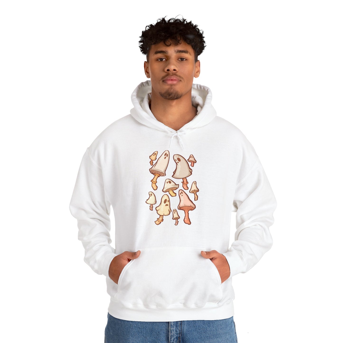 Spooky Mushrooms Unisex Heavy Blend Hooded Sweatshirt
