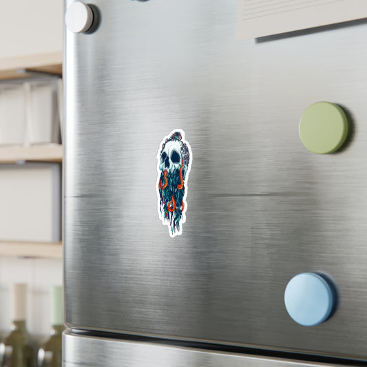 Elemental Skull Ocean Kiss-Cut Vinyl Decal
