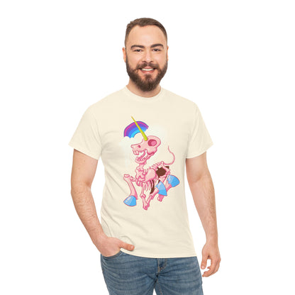 Unicorn Skeleton 2 Unisex Heavy Cotton Tee