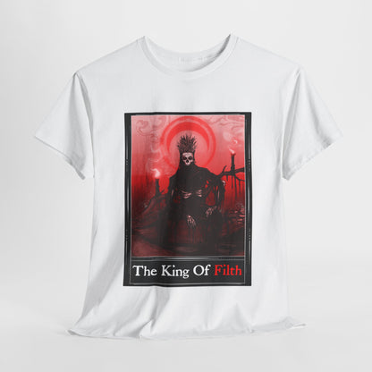King Of Filth Tarot (Front & Back Print) Unisex Heavy Cotton Tee