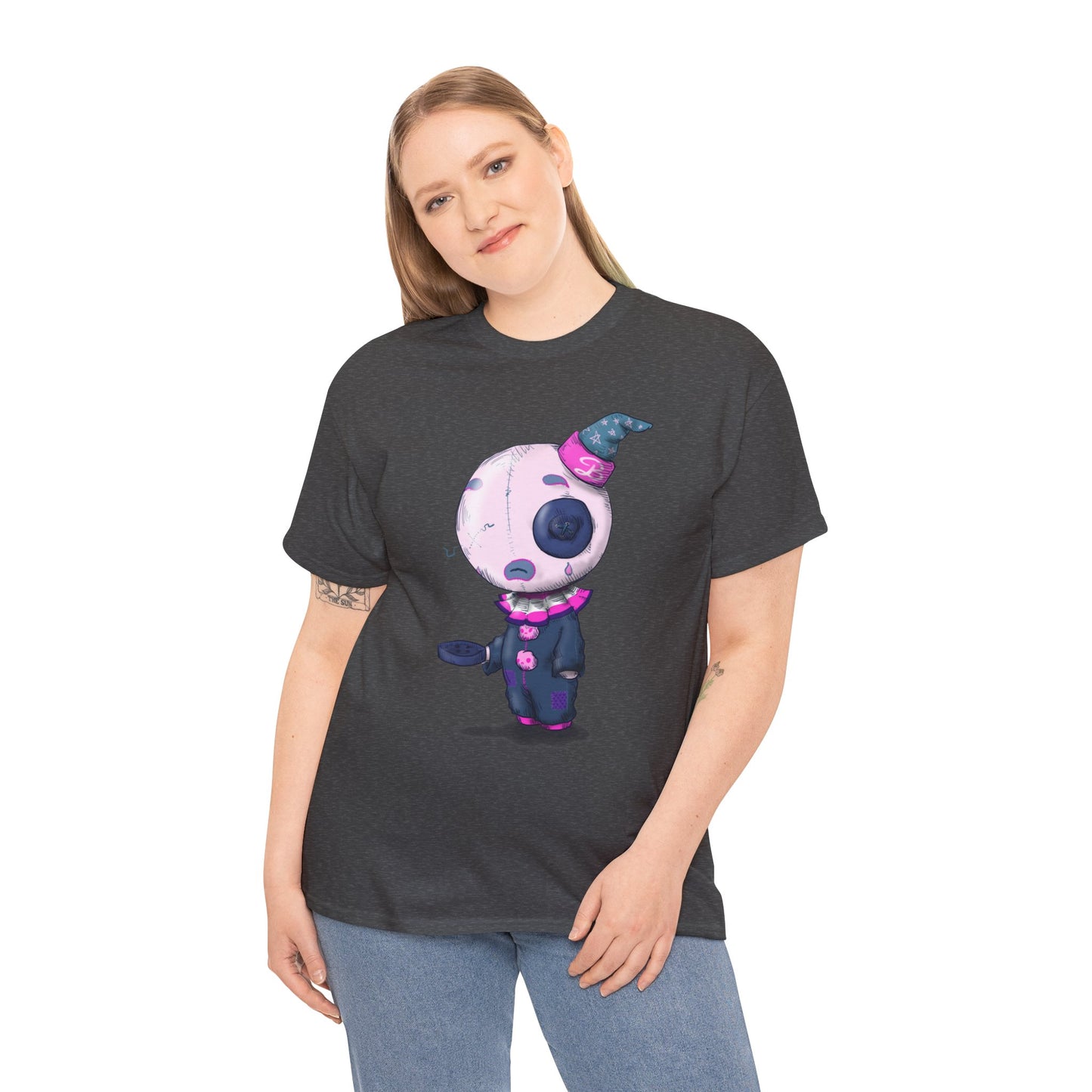 Buttons The Clown Unisex Heavy Cotton Tee