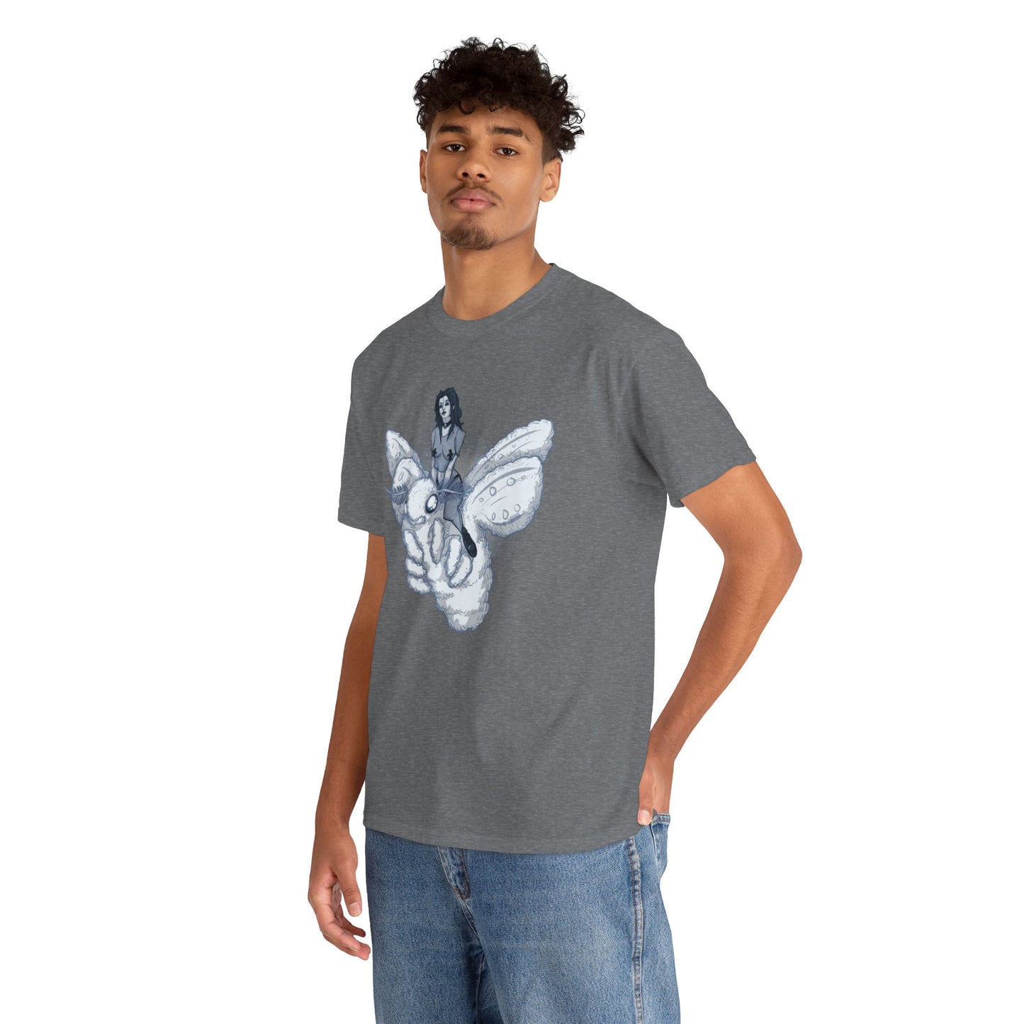 Goth On A Moth Unisex Heavy Cotton Tee