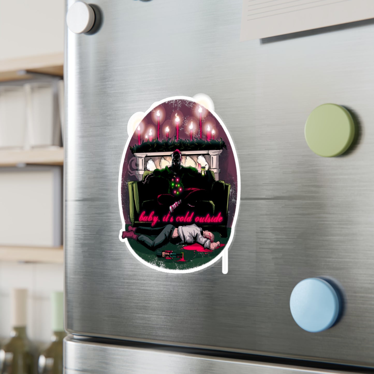 Baby It's Cold Outside Kiss-Cut Vinyl Decal