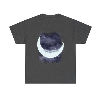 The Girl Who Loved The Moon Unisex Heavy Cotton Tee