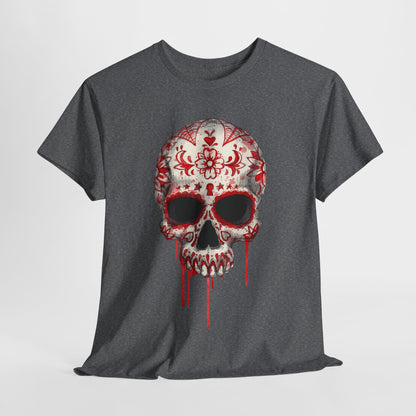 Blood Skull Unisex Heavy Cotton Tee