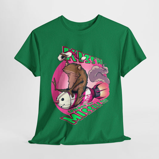 Kiss Me Under The Missile Toad Unisex Heavy Cotton Tee
