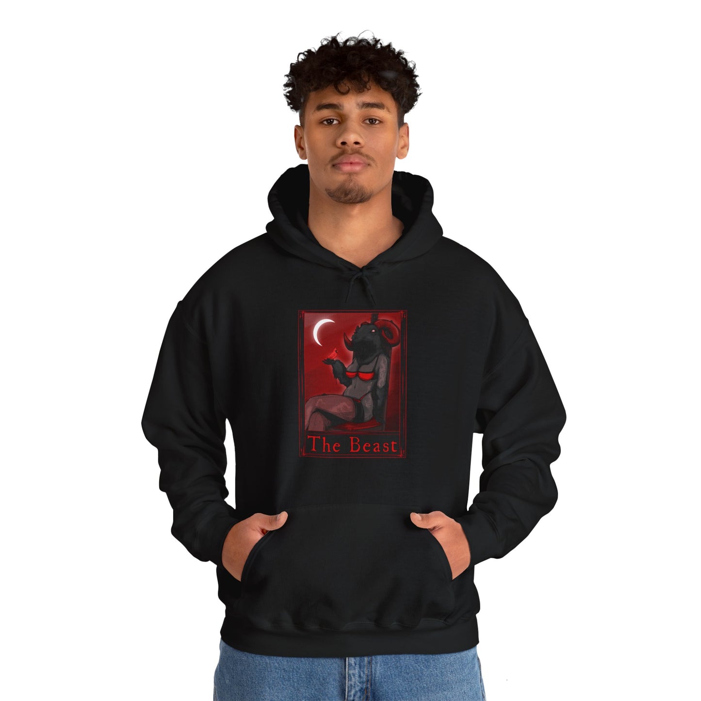 The Beast Tarot Unisex Heavy Blend Hooded Sweatshirt
