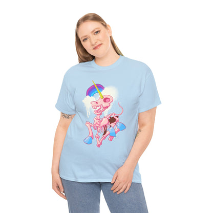Unicorn Skeleton 2 Unisex Heavy Cotton Tee