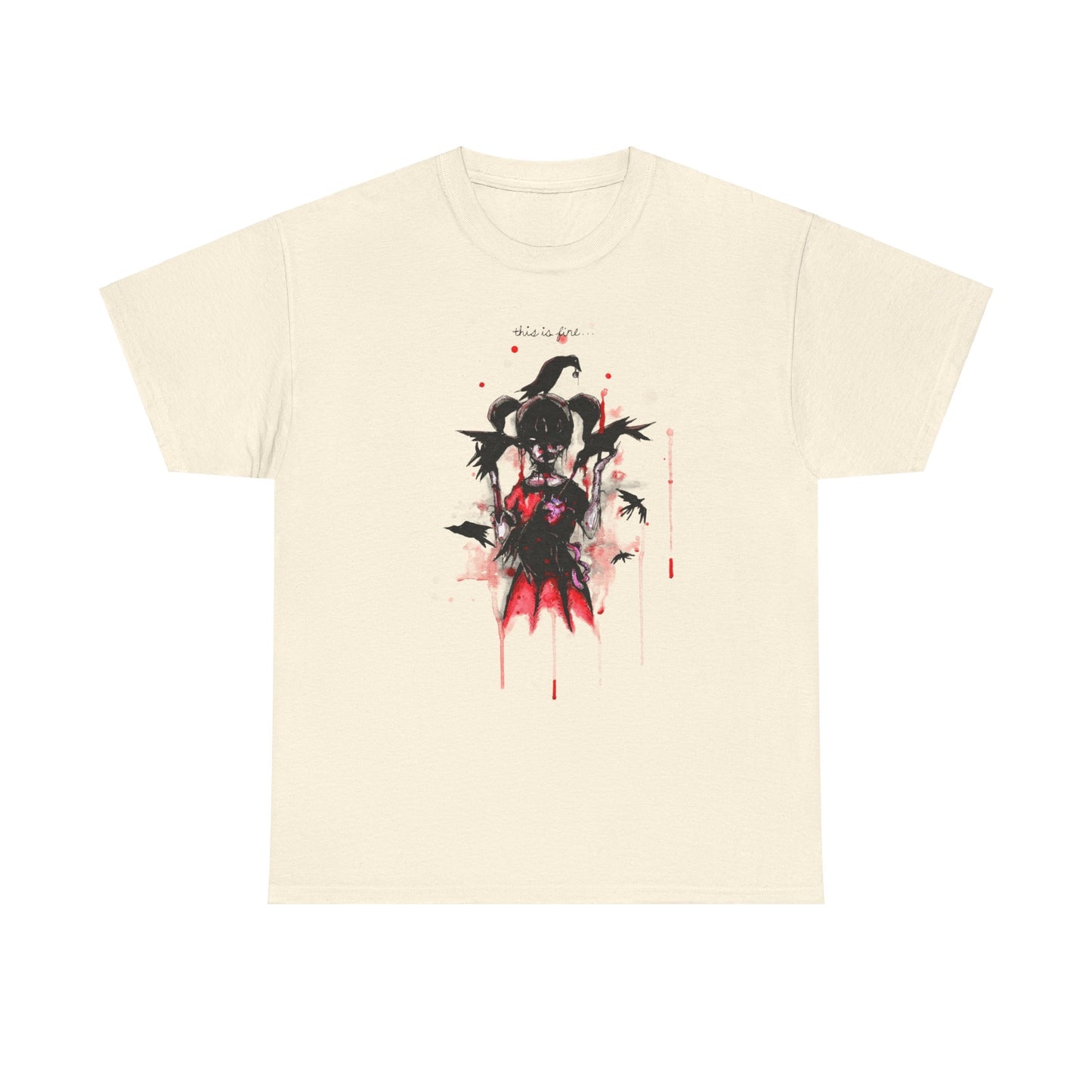 This Is Fine Unisex Heavy Cotton Tee