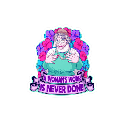 Auntie Nelda Kiss-Cut Vinyl Decal