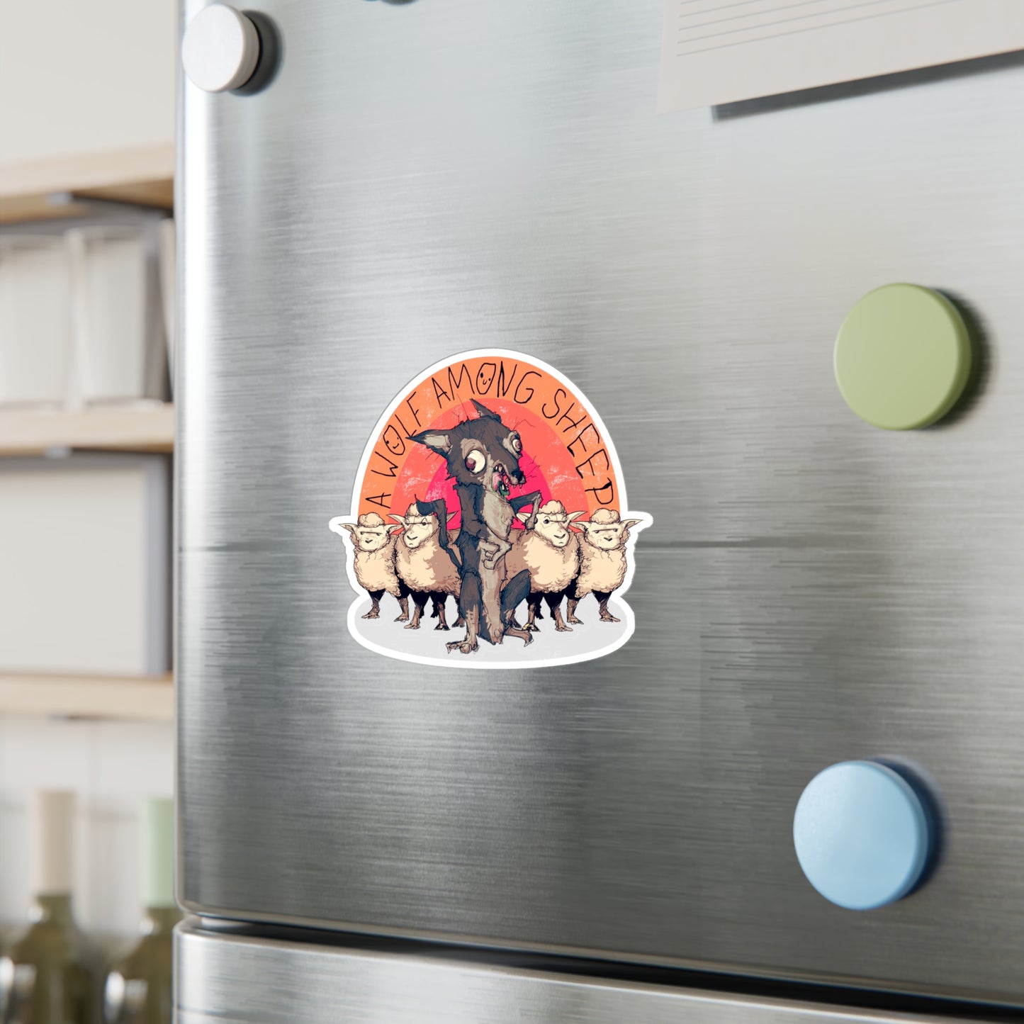 A Wolf Among Sheep Kiss-Cut Vinyl Decal
