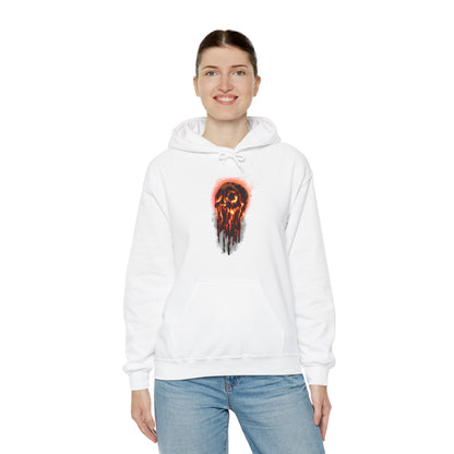 Elemental Skull Fire Unisex Heavy Blend Hooded Sweatshirt