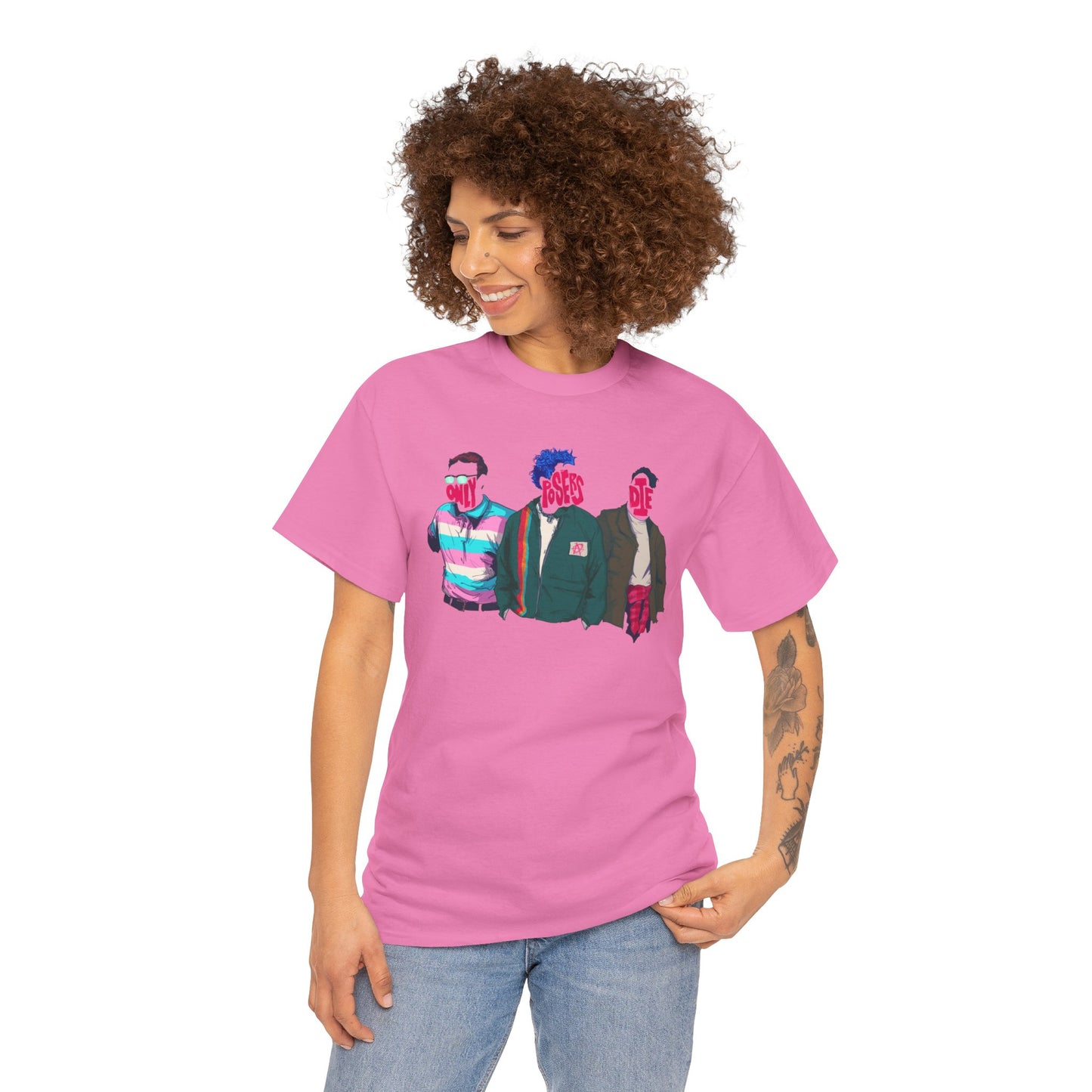 Only Posers Die Unisex Heavy Cotton Tee