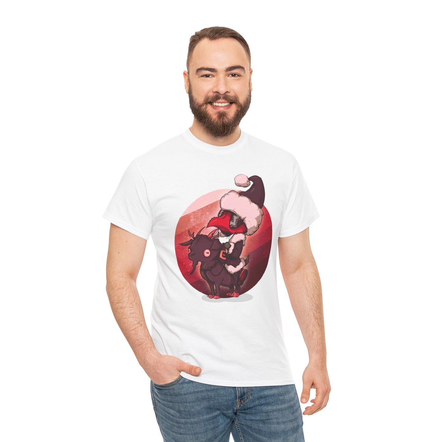 Plague Doctor Santa Unisex Heavy Cotton Tee