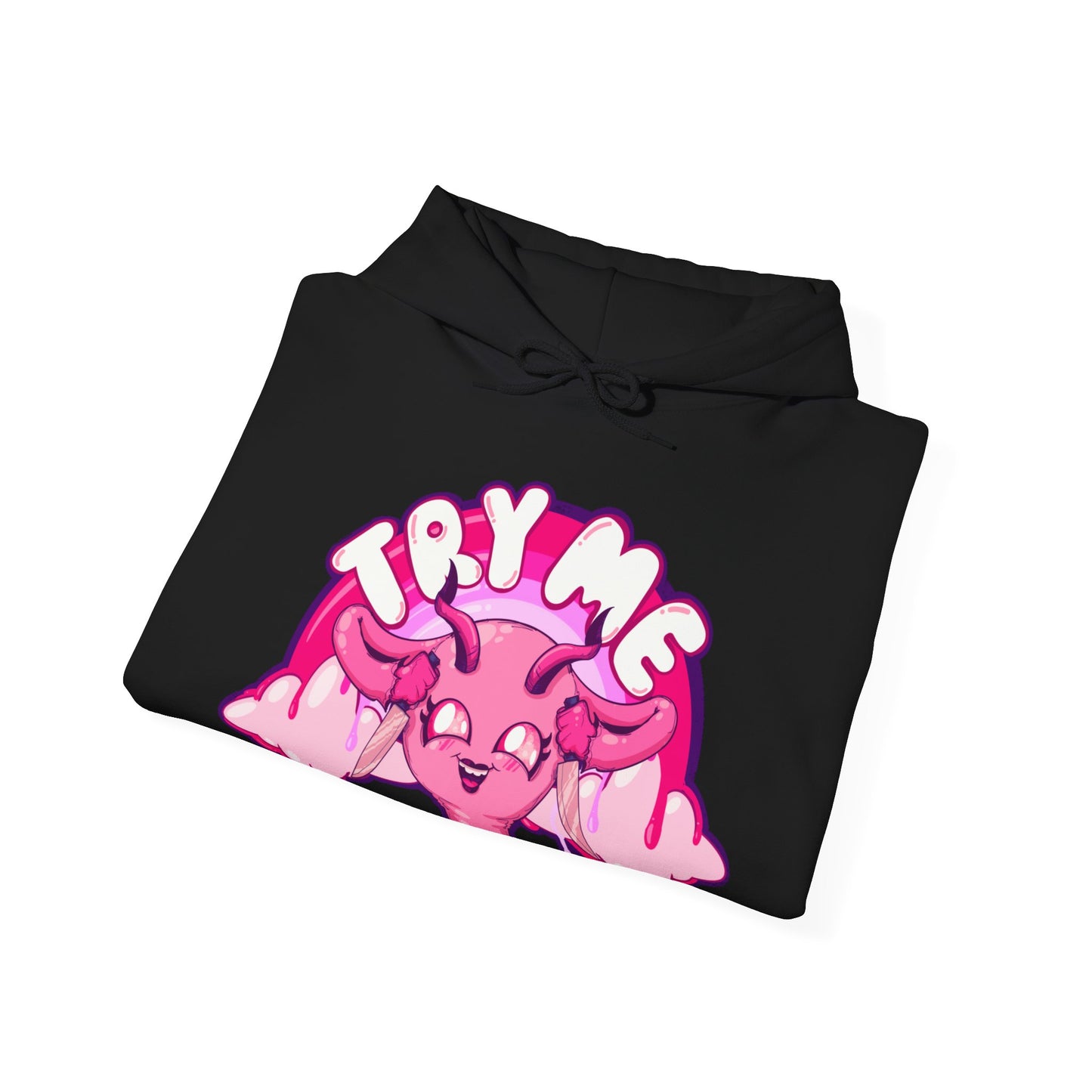 Try Me Uterus Unisex Heavy Blend Hooded Sweatshirt