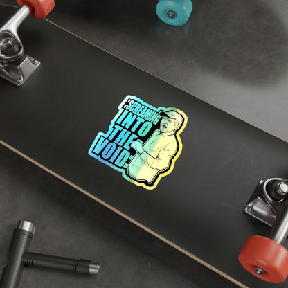 Screaming Into The Void Holographic Die-cut Stickers