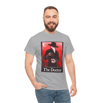 The Doctor Tarot (Front & Back Print) Unisex Heavy Cotton Tee