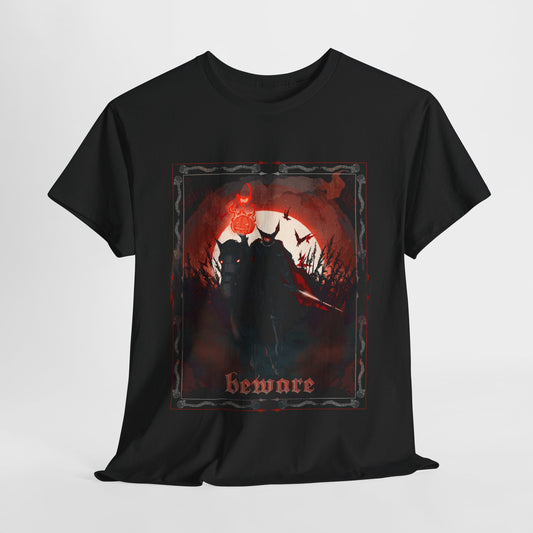 Beware The Headless Horseman Unisex Heavy Cotton Tee