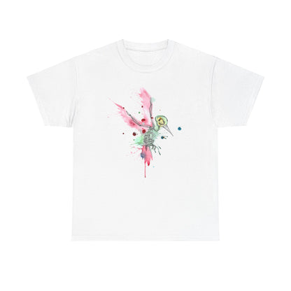 Watercolor Hummingbird Unisex Heavy Cotton Tee