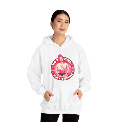 Hot Girl Icky Tummy Unisex Heavy Blend Hooded Sweatshirt