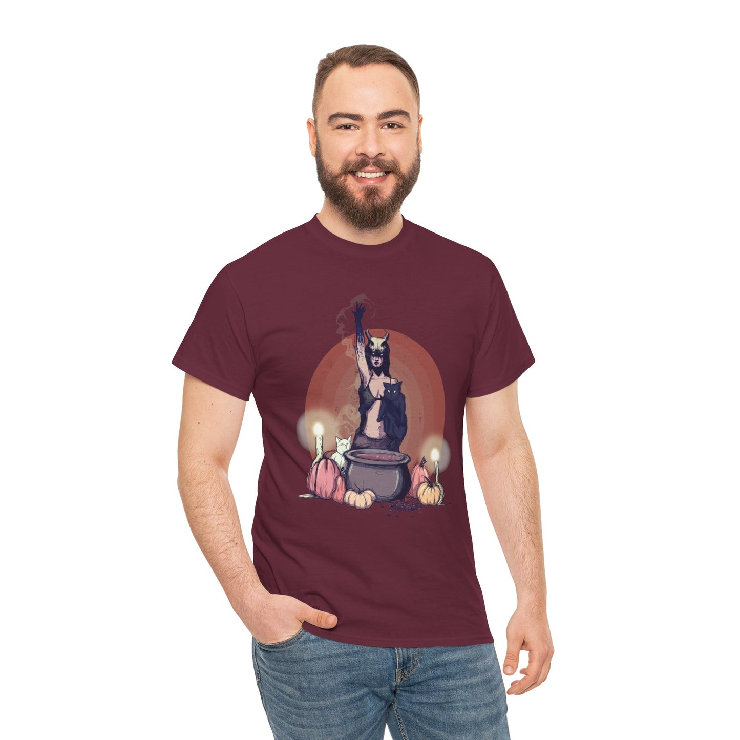 Coffee Witch Unisex Heavy Cotton Tee