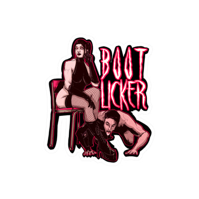 Boot Licker Kiss-Cut Vinyl Decal
