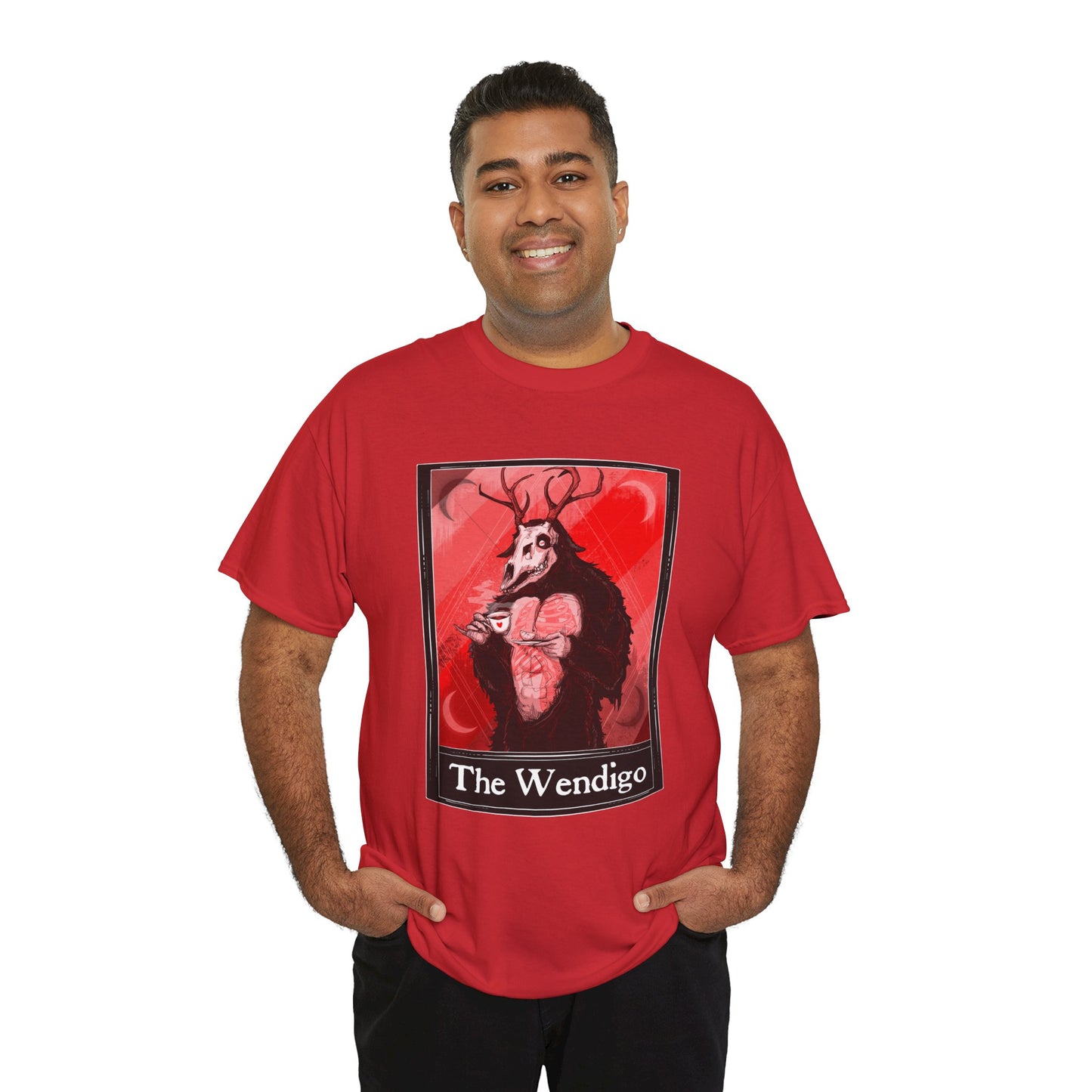 The Wendigo Tarot  (Front & Back Print) Unisex Heavy Cotton Tee