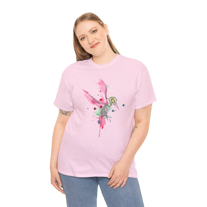 Watercolor Hummingbird Unisex Heavy Cotton Tee