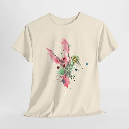 Watercolor Hummingbird Unisex Heavy Cotton Tee