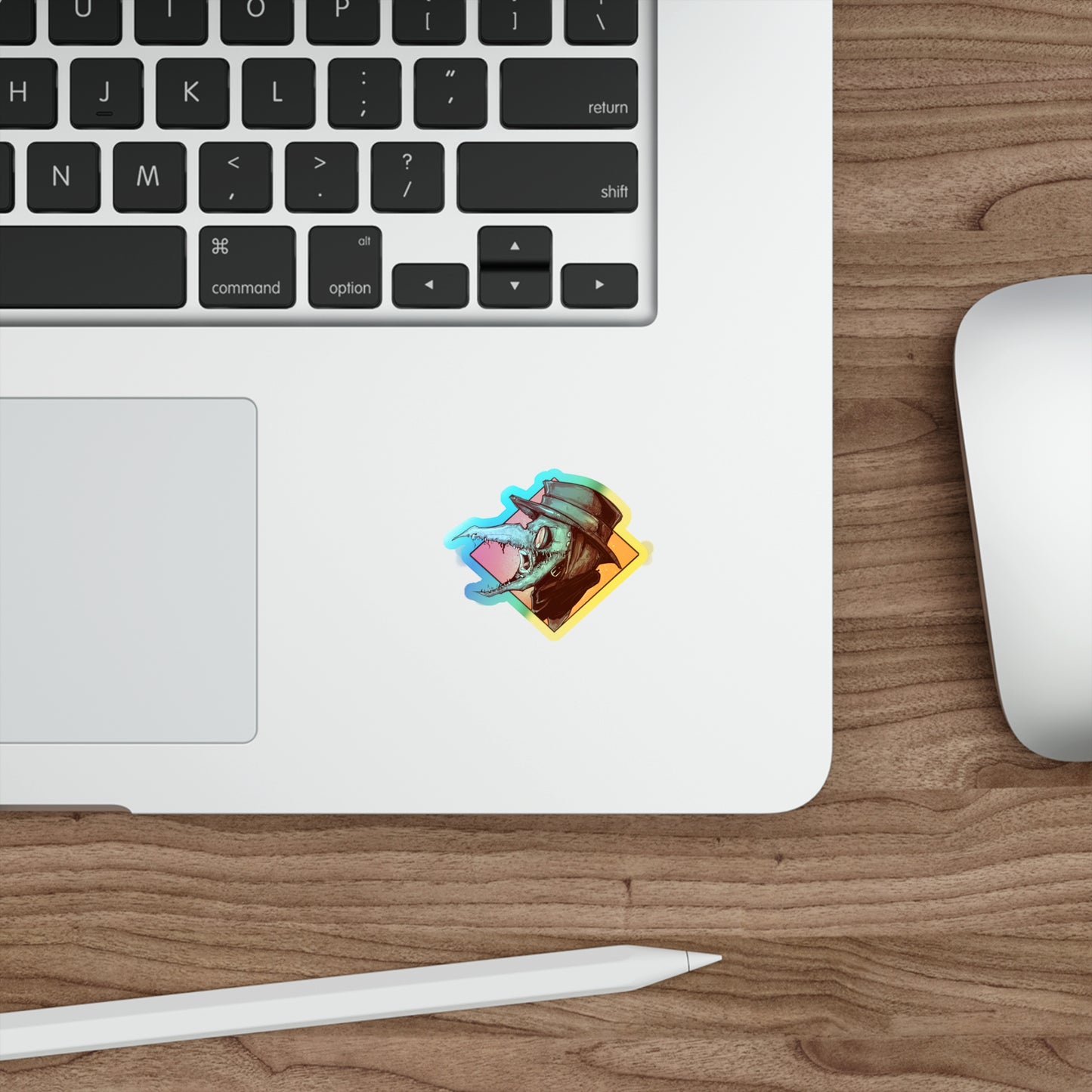 Sick & Tired Holographic Die-cut Stickers